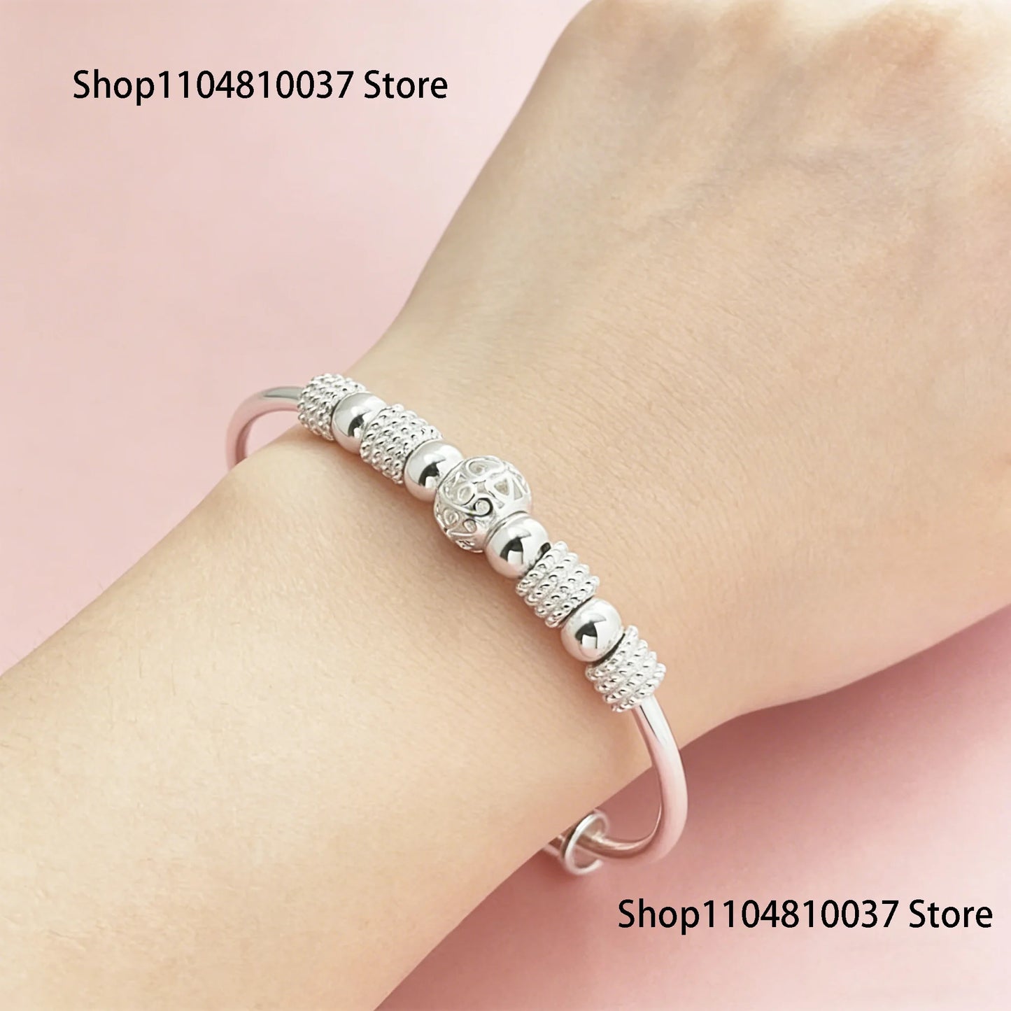 925 Sterling Silver Bracelet Fashionable Versatile Unisex Daily Wear Popular Design on Douyin for Men And Women