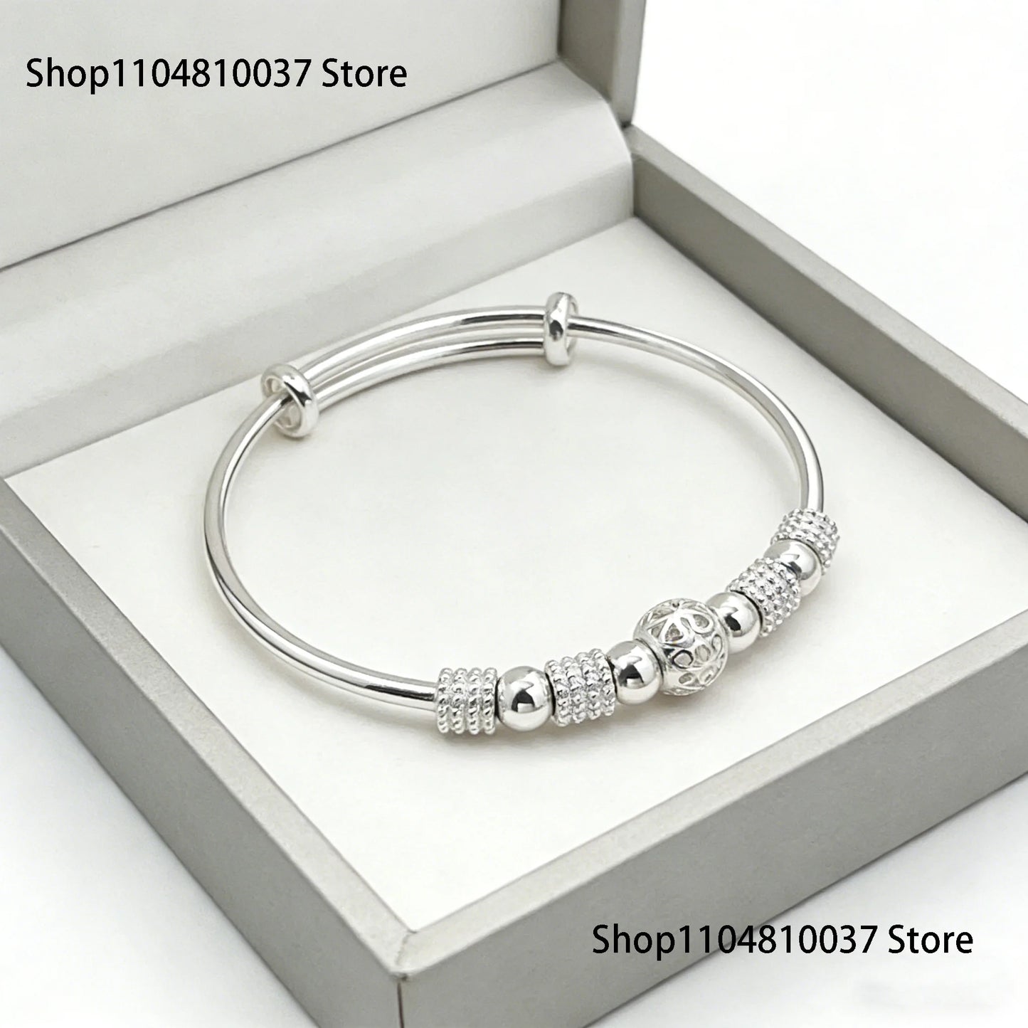 925 Sterling Silver Bracelet Fashionable Versatile Unisex Daily Wear Popular Design on Douyin for Men And Women