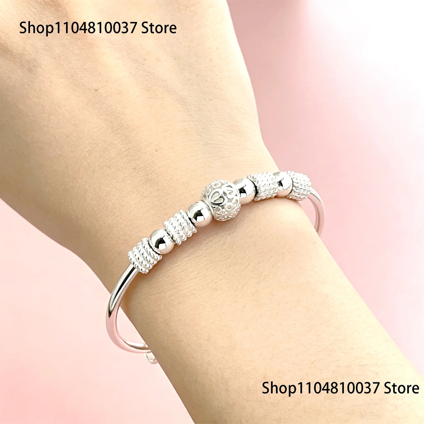 925 Sterling Silver Bracelet Fashionable Versatile Unisex Daily Wear Popular Design on Douyin for Men And Women