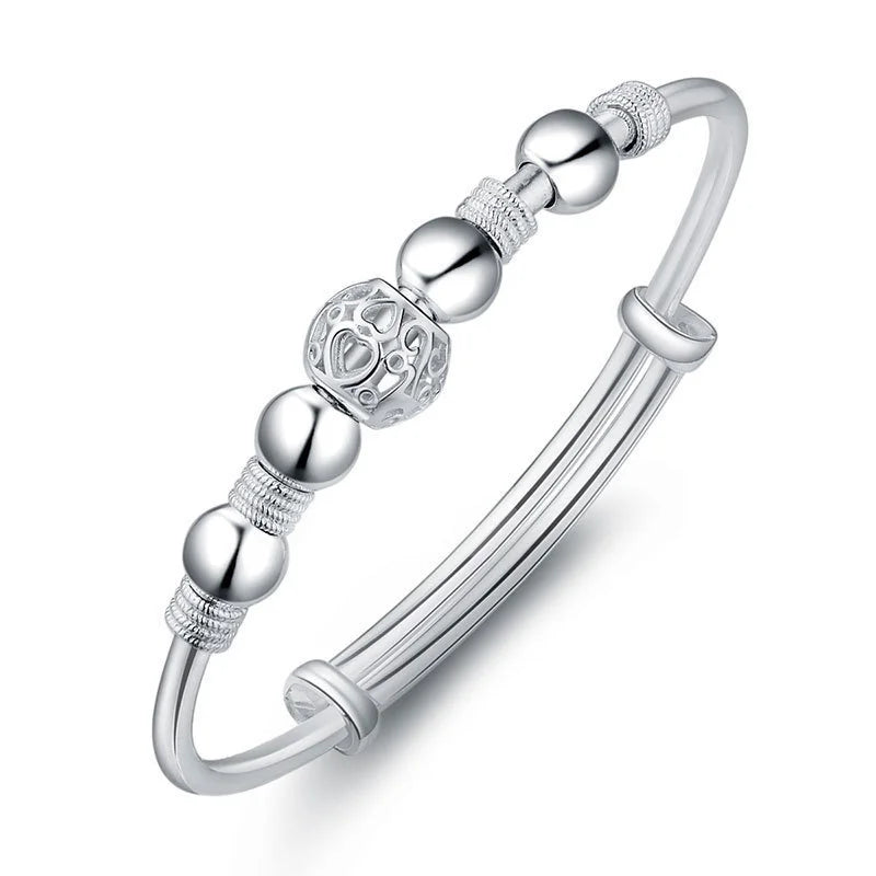 925 Sterling Silver Bracelet Fashionable Versatile Unisex Daily Wear Popular Design on Douyin for Men And Women